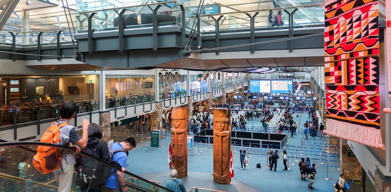 Qantas Airlines YVR Terminal